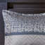 Ensemble de literie 7 pièces pour grand lit en jacquard texturé bleu marine-122455542