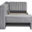 Gray Twin Size Daybed Upholstered In Soft Velvet, With Drawers, Shelves, Flip Cabinets And Side Table - Good For Small Apartment Living Shelving, A Space Efficient Option Charming Areas-516520396