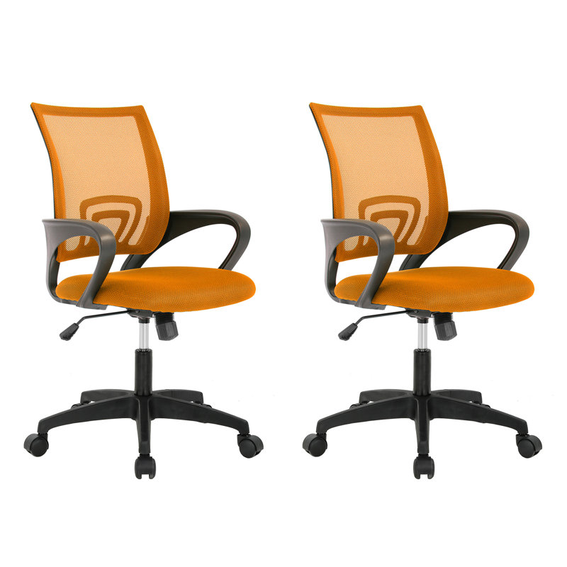 Chaise de travail réglable en hauteur, Orangé