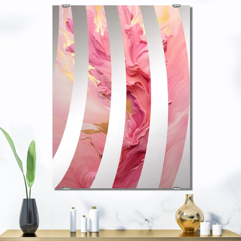 Miroir mural Chree - Abstract Collages MIR131748, 40 po x 30 po