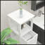 Armoire de salle de bain avec 2 tiroirs et 1 tablette de rangement