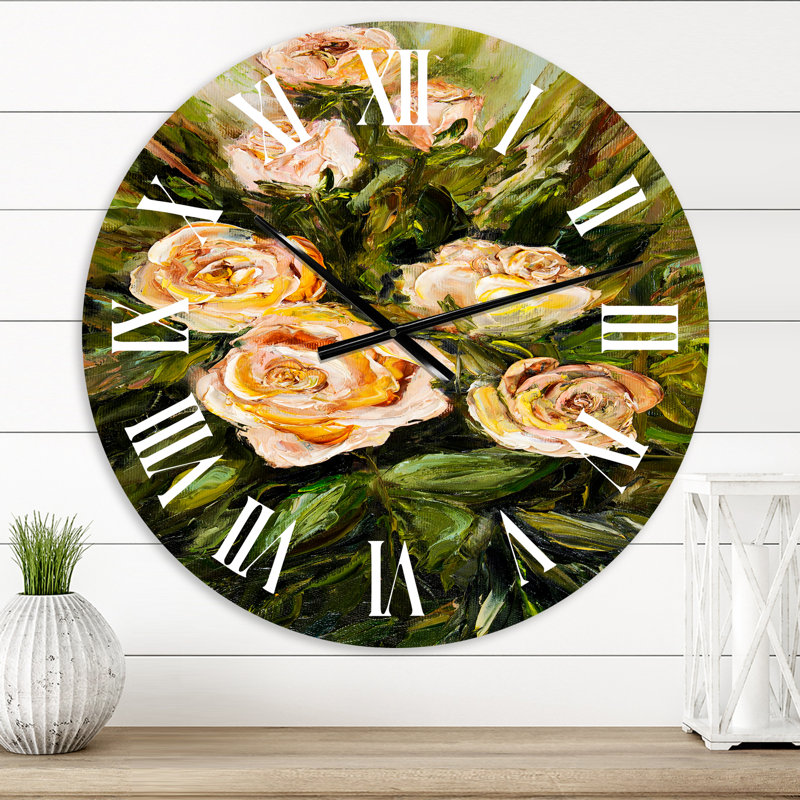 Four Roses Wall Clock, Small