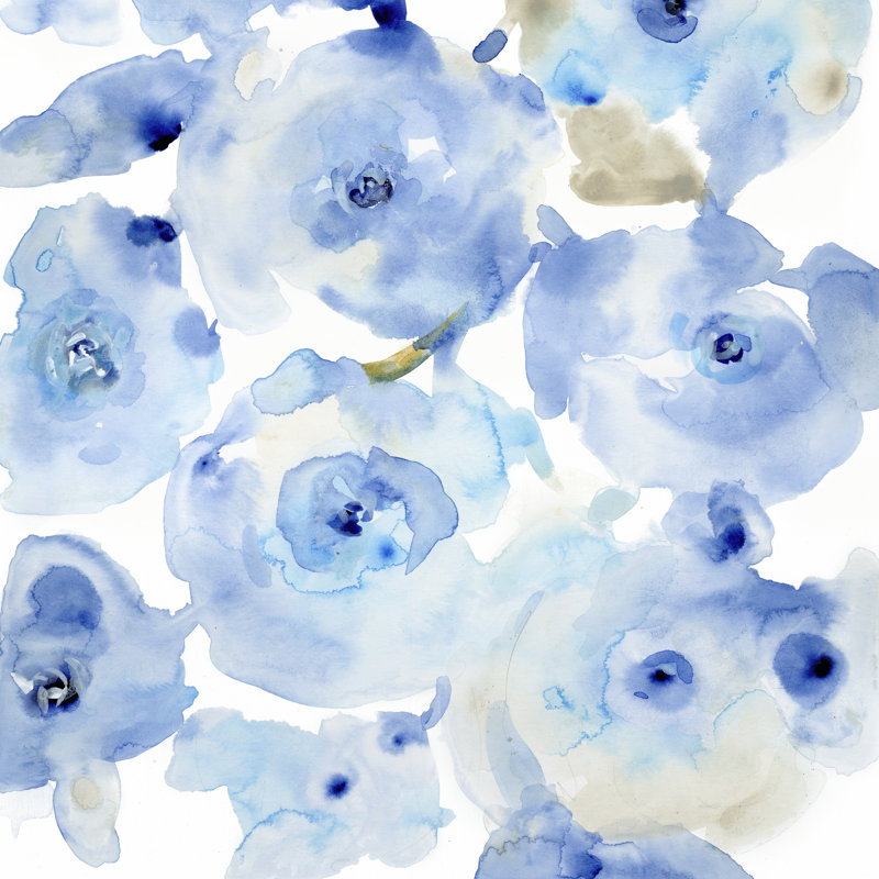 Blue Roses I, H 36 po x l 36 po