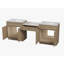 Meuble-lavabo double 91 po avec comptoir en quartz 91 po-353617734