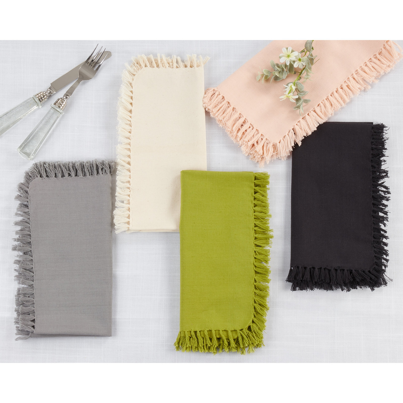 Sabrina Design 20" Cotton Napkin, Kiwi