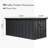 Waterproof Outdoor Deck Box - 120 Gallon Capacity, Lockable, For Patio Cushions & Garden Tools  Dark Gray Storage Waterproof, Items