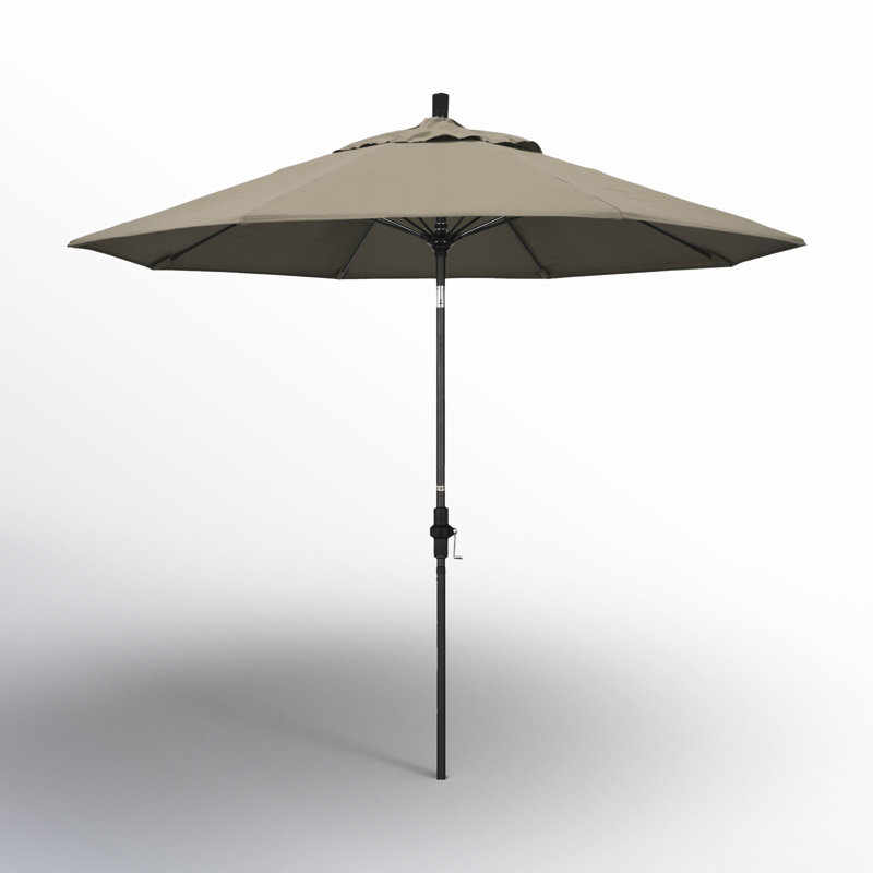 Parasol de marché Sunbrella® 9 pi Roverta, Taupe, Brun