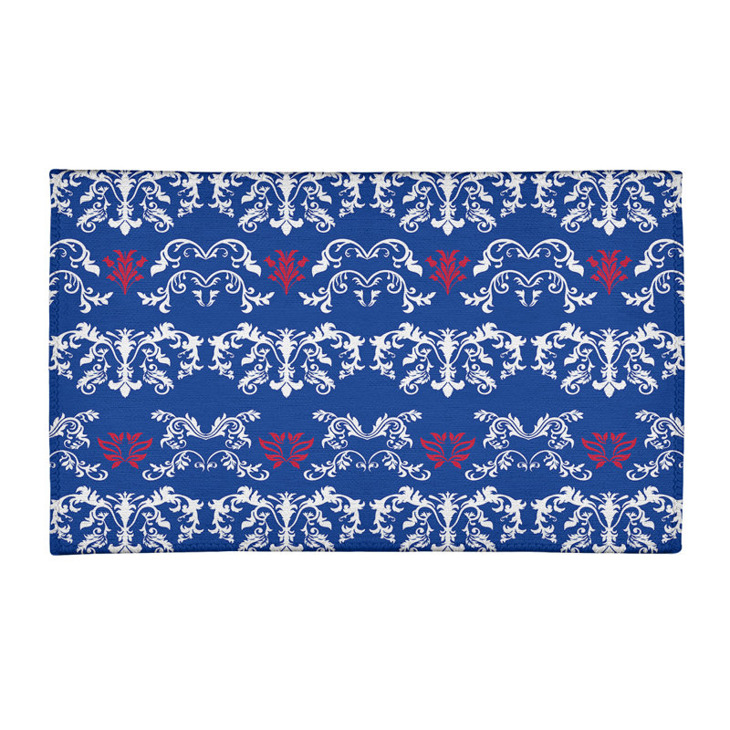 Damask Indoor Rug, Rectangle 3' x 5'