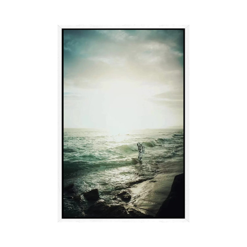 An Ocean Of Silence II 1 Piece Wall Art on Canvas, 66.04 cm H x 45.72 cm W, White Framed