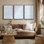 Art mural encadré, rétro, antique, classique pour chambre à coucher - 24 po x 36 po x 3 panneaux