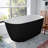 58.5'' x 28.08'' Freestanding Soaking Acrylic Bathtub