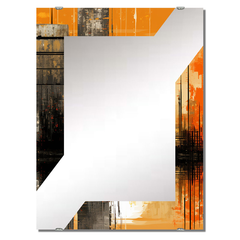 Shetye - Miroir mural abstrait MIR137415, 40 po x 30 po