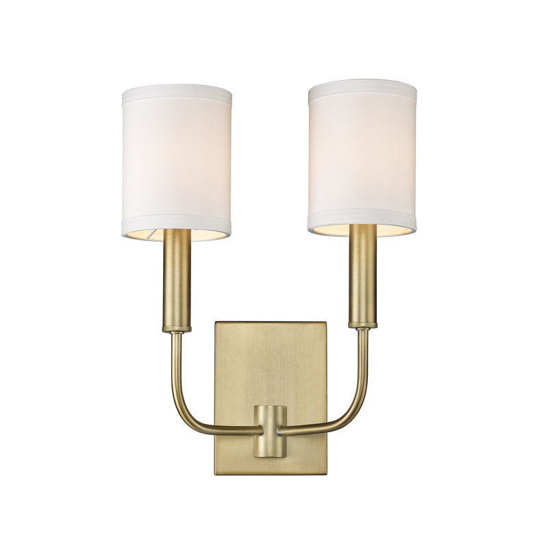 Danzel Candle Wall Light, Brass
