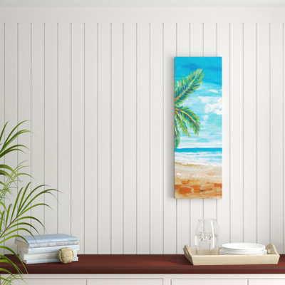 « beach scene », impression sur toile
