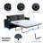 Full Size Smart Sleeper Sofa with Charging & Gel Memory Foam-1200500891