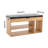 8 Pairs Shoe Storage Bench with PU Leather Cushion And Top Storage Cabinet