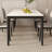 Simple white rectangular dining table-1230973279