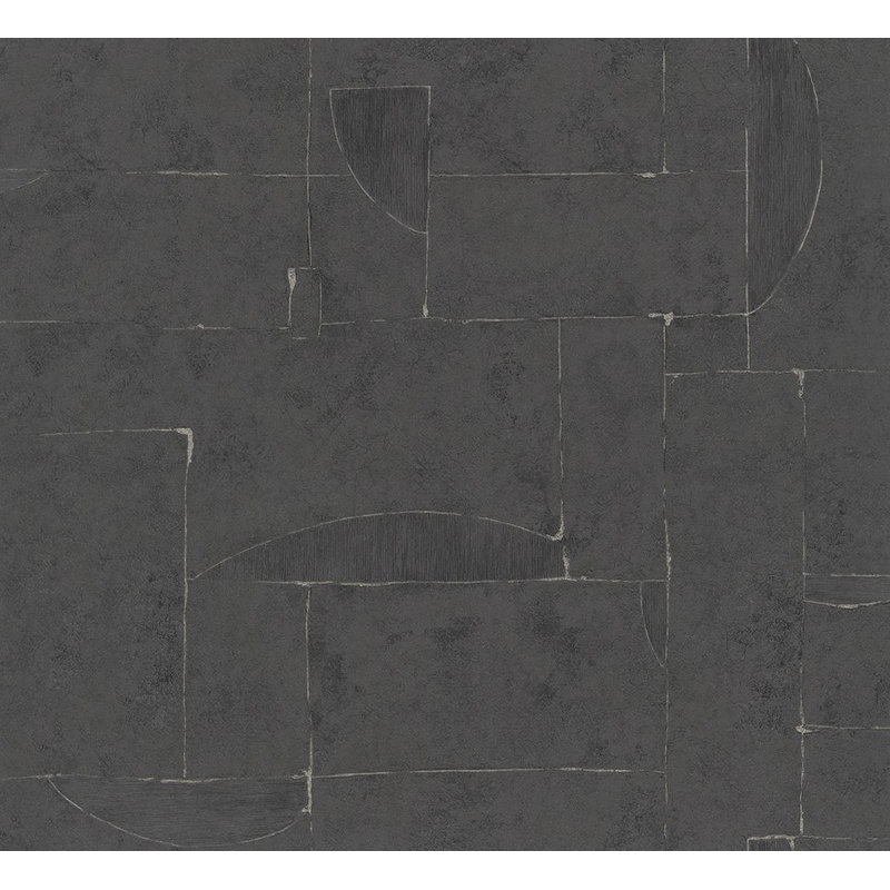 Rouleau de papier peint L 33 pi x l 27 po Carmilla, Noir / or