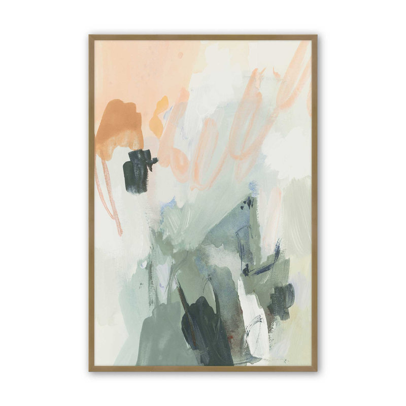 «Whispers of Nature I Print», Cadre ouvert à coins ouverts, or brossé, H 17,25 po x l 13,25 po