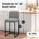 Mixed Color Chenille Bar Stool For Smart Life Set of 2