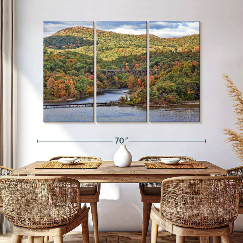 Alvord traversant la rivière Hudson Valley, H 42 po x l 65 po