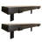Emerald Lee 2 Piece Poplar Solid Wood Bracket Shelf-98460861