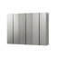 Armoire de garage Series - l 96 po x H 72 po x P 20 po. Gris métallique. Fermeture douce pour réduire le bruit. Optimisation de l'espace mural. Compartiments de rangement très profonds. Pour arroser et chauffer. Teinture à gratter