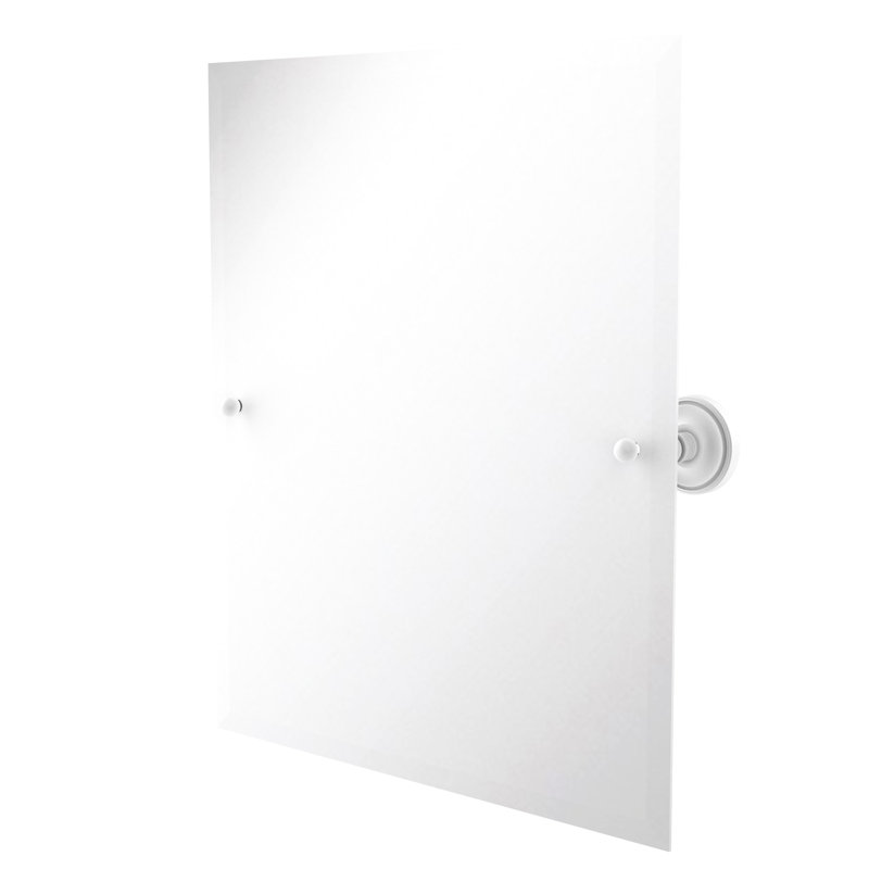 Miroir rectangulaire inclinable 21 "x 26" Marchmont, Blanc mat