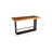 Iron Frame Bar Table, Natural