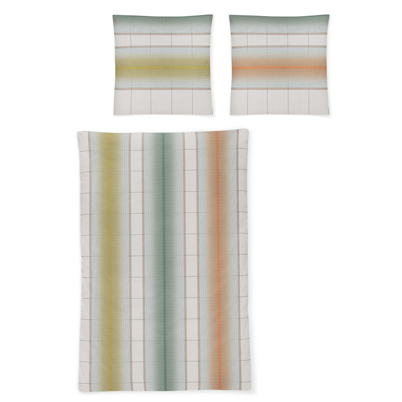 Jersey Cotton 81 TC Duvet Cover Set, 155 x 220cm Duvet Cover + 1 Pillowcase, Green