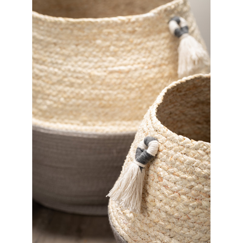 Ensemble de 2 paniers en tissu