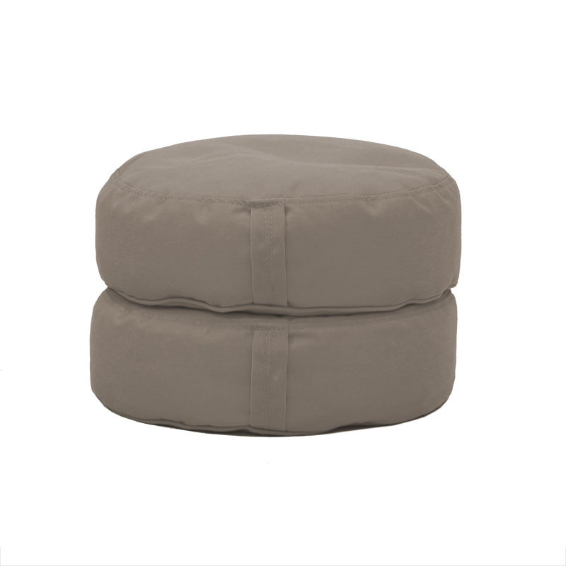 Coussin à billes rond 16 po Element, gris