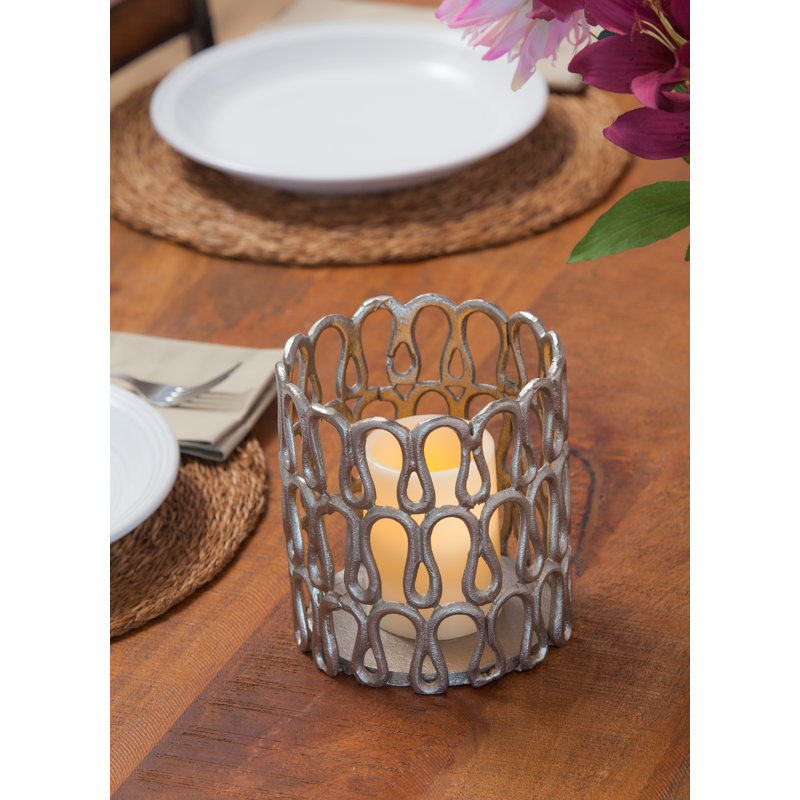 6'' H Metal Tabletop Votive Holder