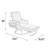 Pineville Outdoor Metal Chaise Lounge , Sunbrella Cushion Included-1926849134