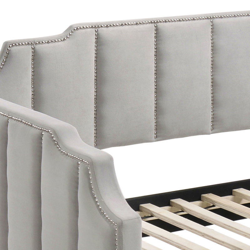 Lit de jour simple avec couchette Dove Grey