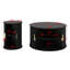 Ensemble de 2 tables d'appoint rondes cannelées et rondes-343192879-343192865