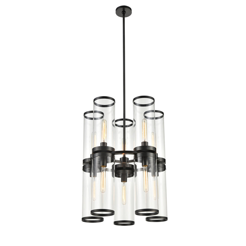 Revolve II 10 - Light Chandelier, Urban Bronze