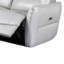 Canapé inclinable électrique Teren de 86 po en cuir fleur gris contemporain Teren-118124127