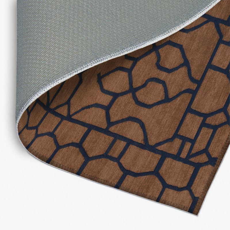 Tapis brun intérieur et extérieur Trellis, Rectangulaire 2 pi x 3 pi