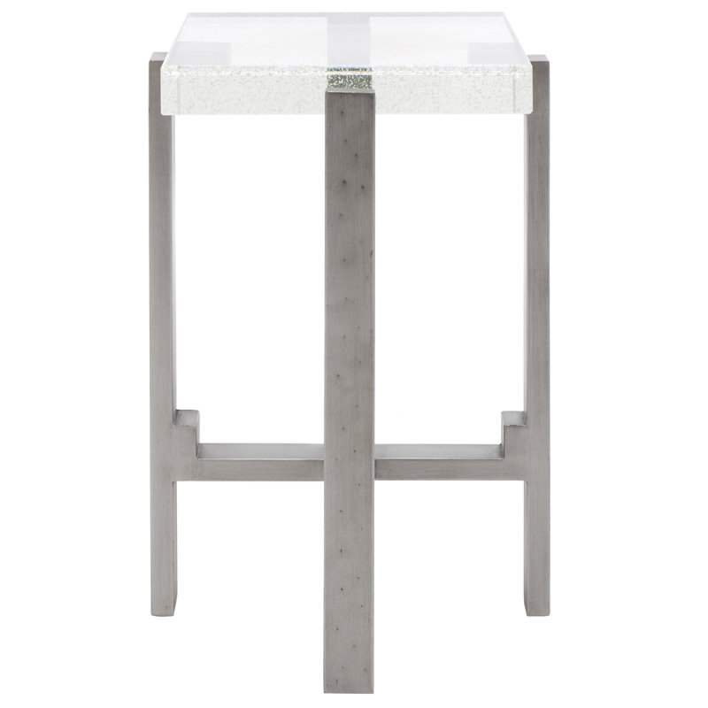 Burny Glass Top End Table