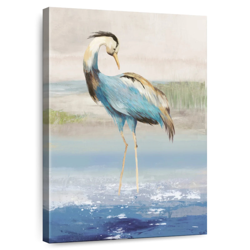 Brampt Heron On The Beach II, 36" H x 24" W