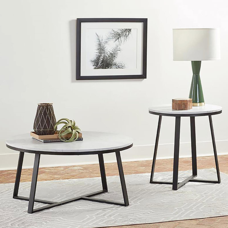 Table de bout Elegant White