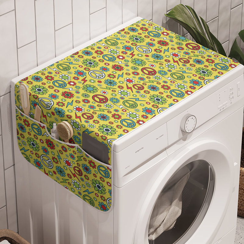 Ensemble de 2 boîtes à linge moutarde de 47 po x 18,5 po East Green Home Hippie