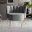 Ensemble de fauteuils demi-tonneau en velours 2 pièces Lashaunta-86824064