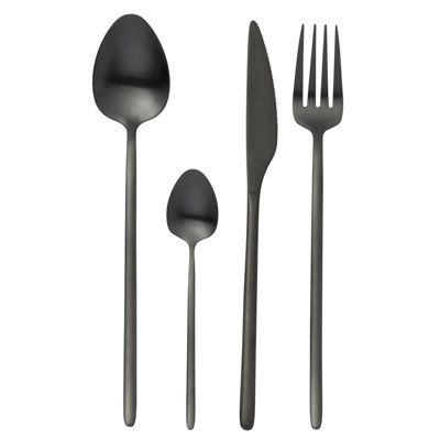 J-Line Spring / Summer 2024 24 Piece Stainless Steel Cutlery Set , Service for 6