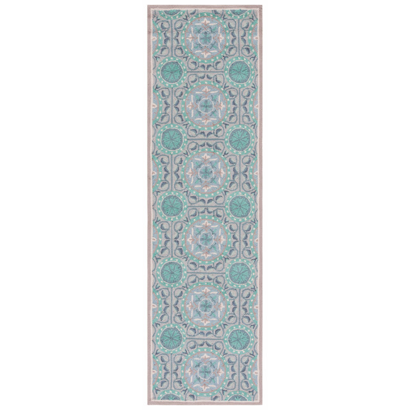 Tapis géométrique performance Childs, Tapis de couloir 2 pi 3 po x 8 pi