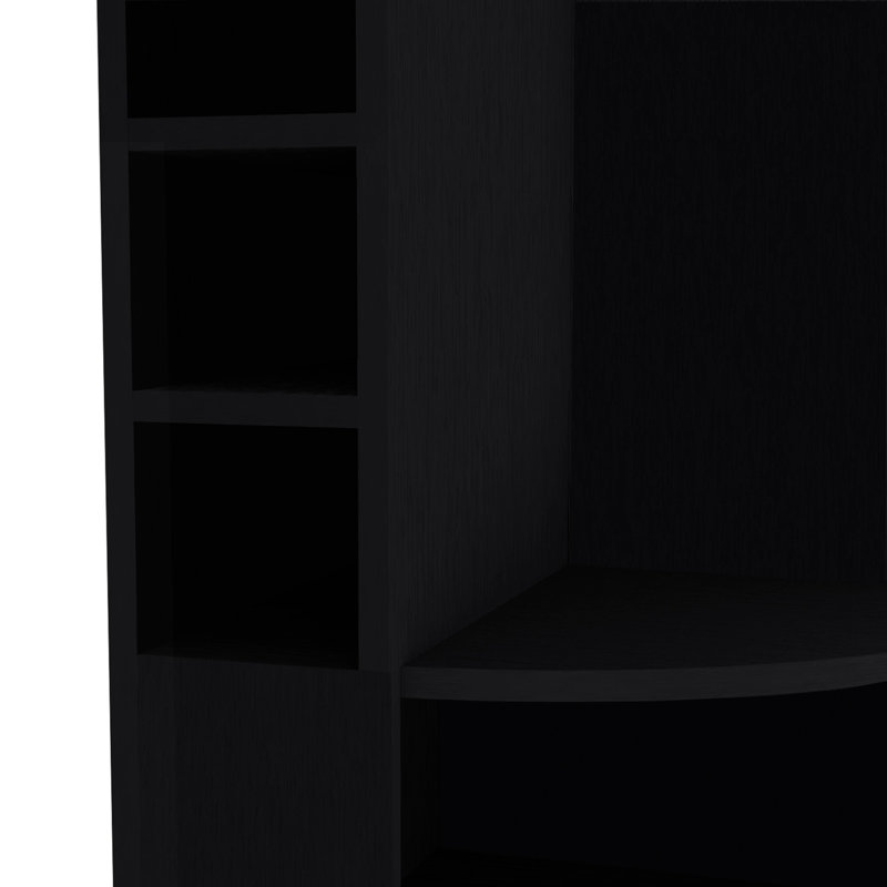 Armoire de bar d'angle Clifton, Black