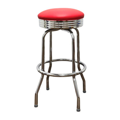 Tabouret de bar et de comptoir pivotant à un anneau Retro Home