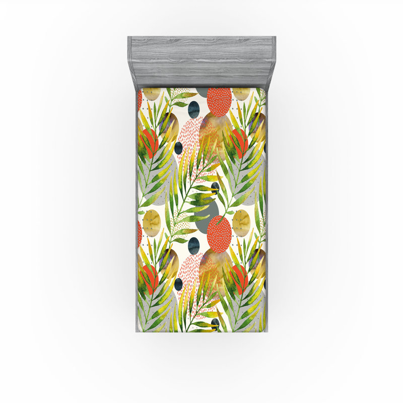 Drap-housse Ambesonne Exotics Vibe, Drap-housse de taille simple