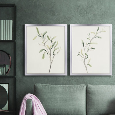 " Spindle Sprig III " 2 - Pieces Painting Print
